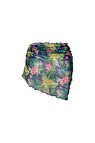 Bonesta-Osiel Yeşil Çiçek Desenli Büzgülü Kısa Pareo Etek-Pareo & Bandana-2-Milagron.com