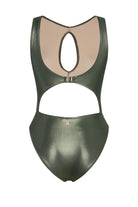 Bonesta-Pimenta Shiny Hunter Green Halter Kesim Mayo-Bikini & Mayo-6-Milagron.com