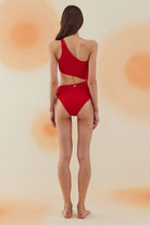 Bonesta-Playa Fushsia Tek Omuz Asimetrik Mayo-Bikini & Mayo-3-Milagron.com