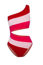 Bonesta-Playa Fushsia Tek Omuz Asimetrik Mayo-Bikini & Mayo-4-Milagron.com