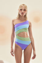 Bonesta-Playa Pistachio Green Tek Omuz Asimetrik Mayo-Bikini & Mayo-5-Milagron.com