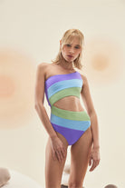 Bonesta-Playa Pistachio Green Tek Omuz Asimetrik Mayo-Bikini & Mayo-8-Milagron.com
