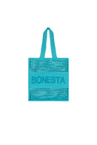 Bonesta-Positano Midi Turquoise Plaj Çantası-Omuz Çantası-1-Milagron.com