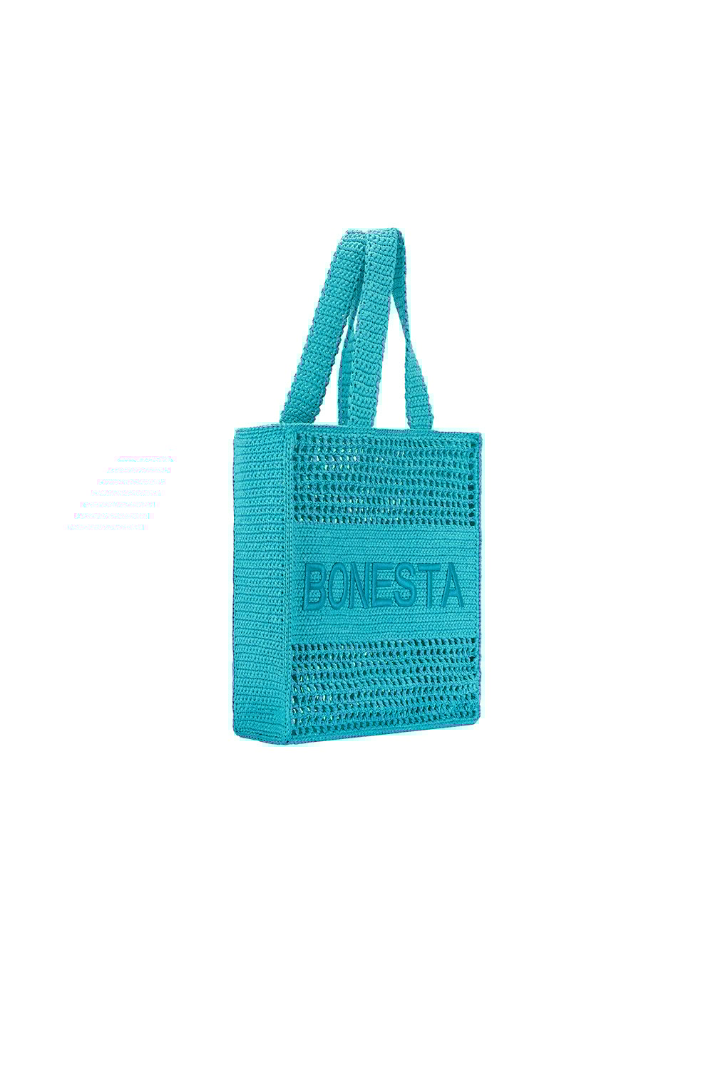 Bonesta-Positano Midi Turquoise Plaj Çantası-Omuz Çantası-2-Milagron.com