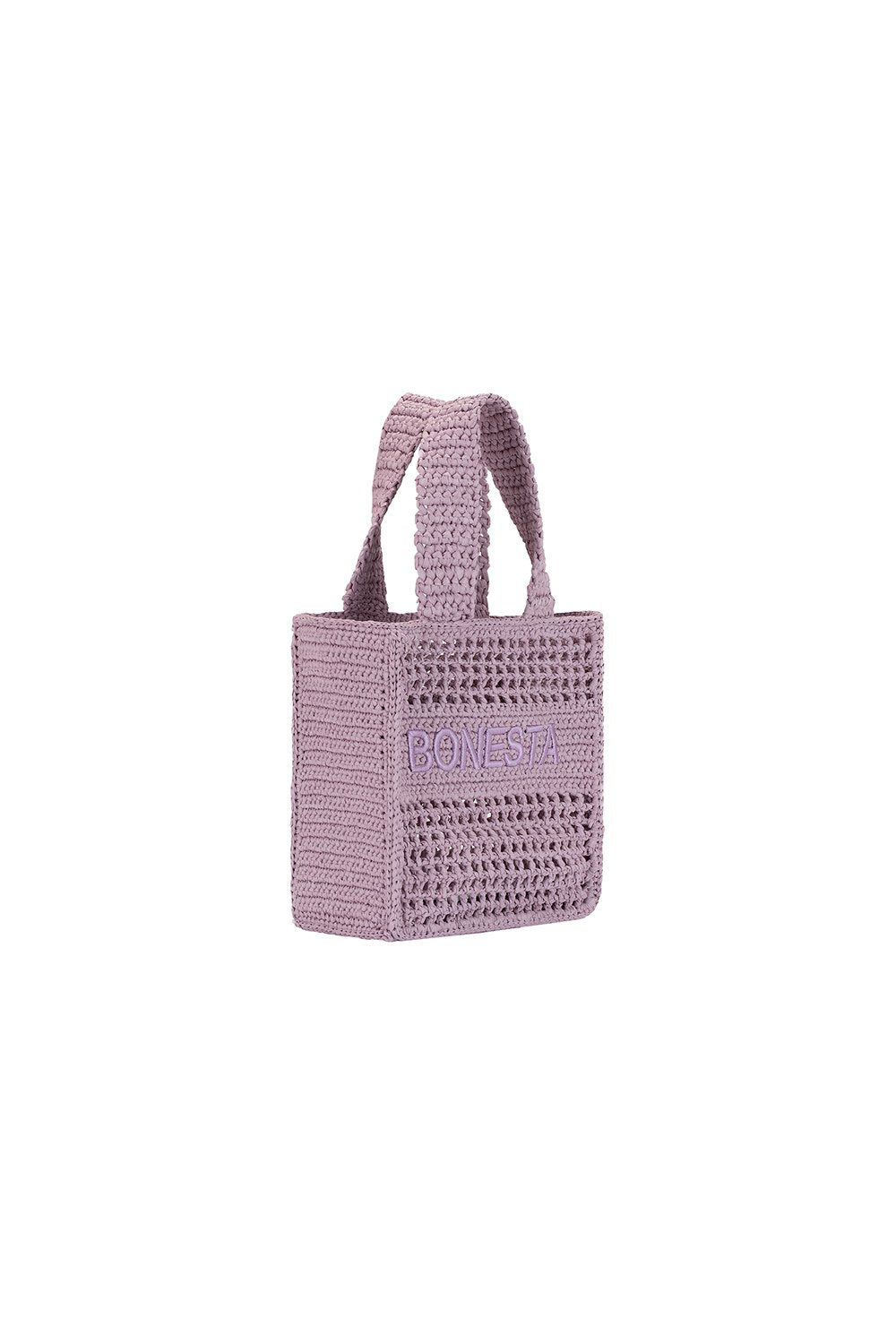 Bonesta-Positano Mini Lavender Plaj Çantası-Omuz Çantası-2-Milagron.com
