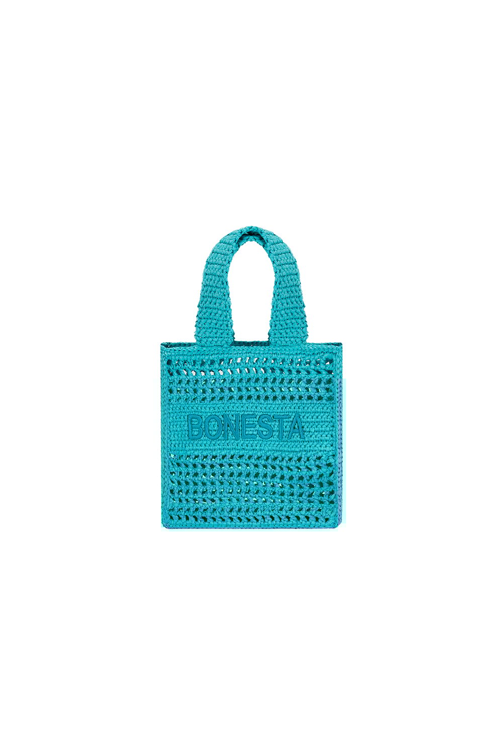 Bonesta-Positano Mini Turquoise Plaj Çantası-Omuz Çantası-1-Milagron.com