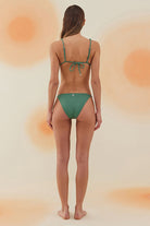 Bonesta-Reales Emerald Green Boncuklu Üçgen Bikini Takımı-Bikini & Mayo-3-Milagron.com