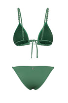 Bonesta-Reales Emerald Green Boncuklu Üçgen Bikini Takımı-Bikini & Mayo-5-Milagron.com