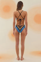 Bonesta-Rimal Navajo Ethnic Pattern Aksesuarlı Mayo-Bikini & Mayo-3-Milagron.com