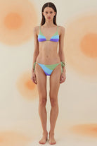 Bonesta-Saguaro Pistachio Green Terry Üçgen Bikini Takımı-Bikini & Mayo-1-Milagron.com