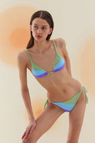 Bonesta-Saguaro Pistachio Green Terry Üçgen Bikini Takımı-Bikini & Mayo-2-Milagron.com