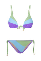 Bonesta-Saguaro Pistachio Green Terry Üçgen Bikini Takımı-Bikini & Mayo-4-Milagron.com