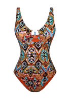 Bonesta-Sebka Tapa Ethnic Pattern Aksesuarlı V Yaka Mayo-Bikini & Mayo-4-Milagron.com