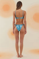 Bonesta-Sechura Shiny Turquoise Blue Halka Aksesuarlı Straplez Bikini Takımı-Bikini & Mayo-4-Milagron.com
