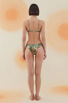 Bonesta-Sonoran Phantom Snake Pattern Önü Büzgülü Bikini Takımı-Bikini & Mayo-3-Milagron.com