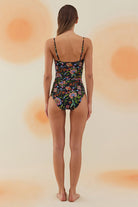 Bonesta-Storm Botanical Flower Pattern U Aksesuarlı Balenli Mayo-Bikini & Mayo-3-Milagron.com