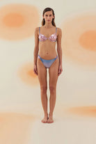 Bonesta-Tabernas Shiny Sapphire Blue And Misty Rose Çift Renk Kaplı Bikini Takımı-Bikini & Mayo-3-Milagron.com