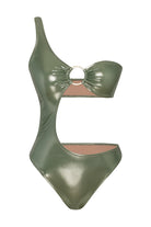 Bonesta-Tatacoa Shiny Tea Green Halka Aksesuarli Tek Omuz Mayo-Bikini & Mayo-1-Milagron.com