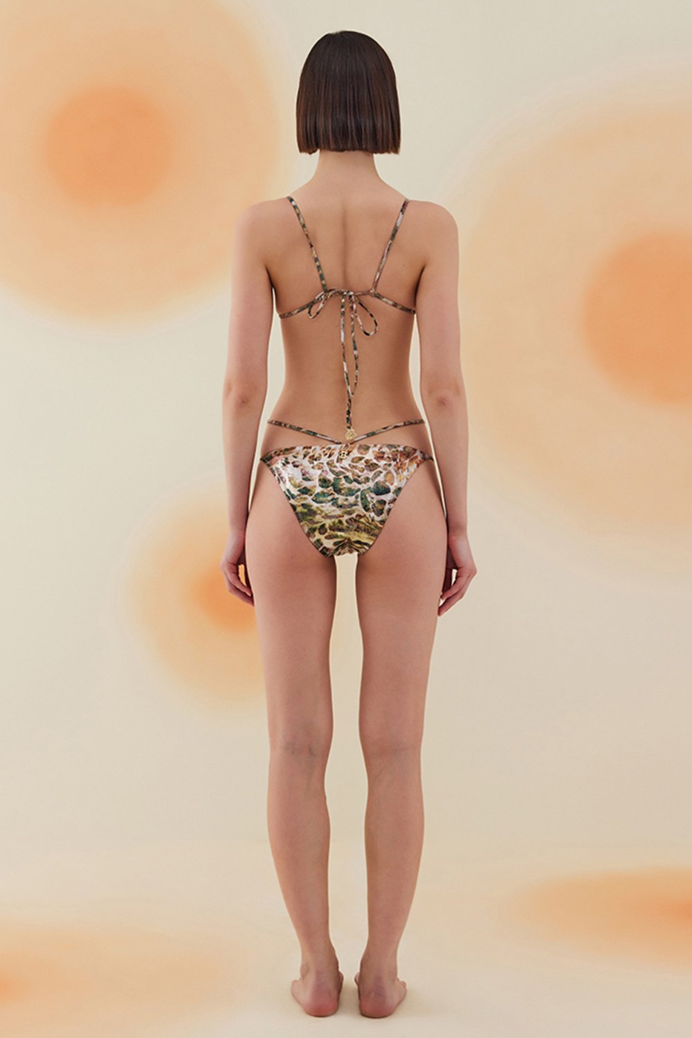 Bonesta-Thar Phantom Snake Pattern Straplez Belden Bağcıklı Bikini Takımı-Bikini & Mayo-4-Milagron.com