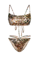 Bonesta-Thar Phantom Snake Pattern Straplez Belden Bağcıklı Bikini Takımı-Bikini & Mayo-5-Milagron.com