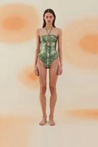 Bonesta-Tihama Shiny Sonic Green Boyundan Bağcıklı Straplez Mayo-Bikini & Mayo-1-Milagron.com