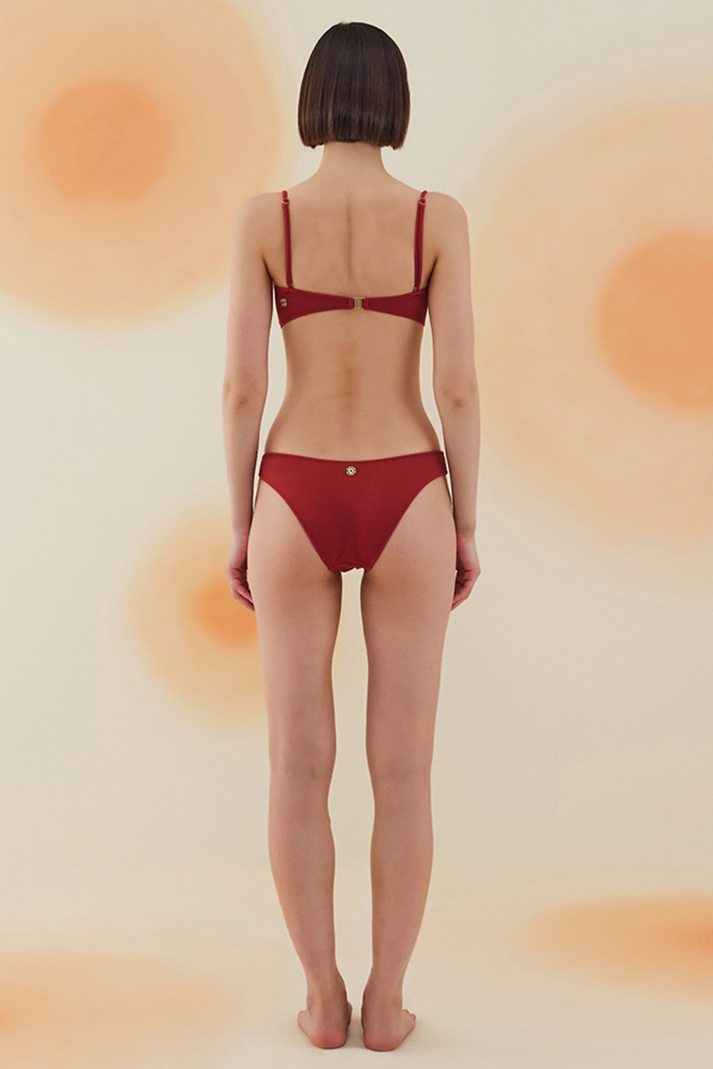 Bonesta-Yucca Burgundy Terry Askılı Atlet Bikini Takımı-Bikini & Mayo-3-Milagron.com