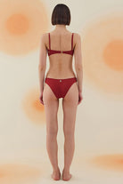 Bonesta-Yucca Burgundy Terry Askılı Atlet Bikini Takımı-Bikini & Mayo-3-Milagron.com