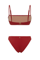 Bonesta-Yucca Burgundy Terry Askılı Atlet Bikini Takımı-Bikini & Mayo-9-Milagron.com