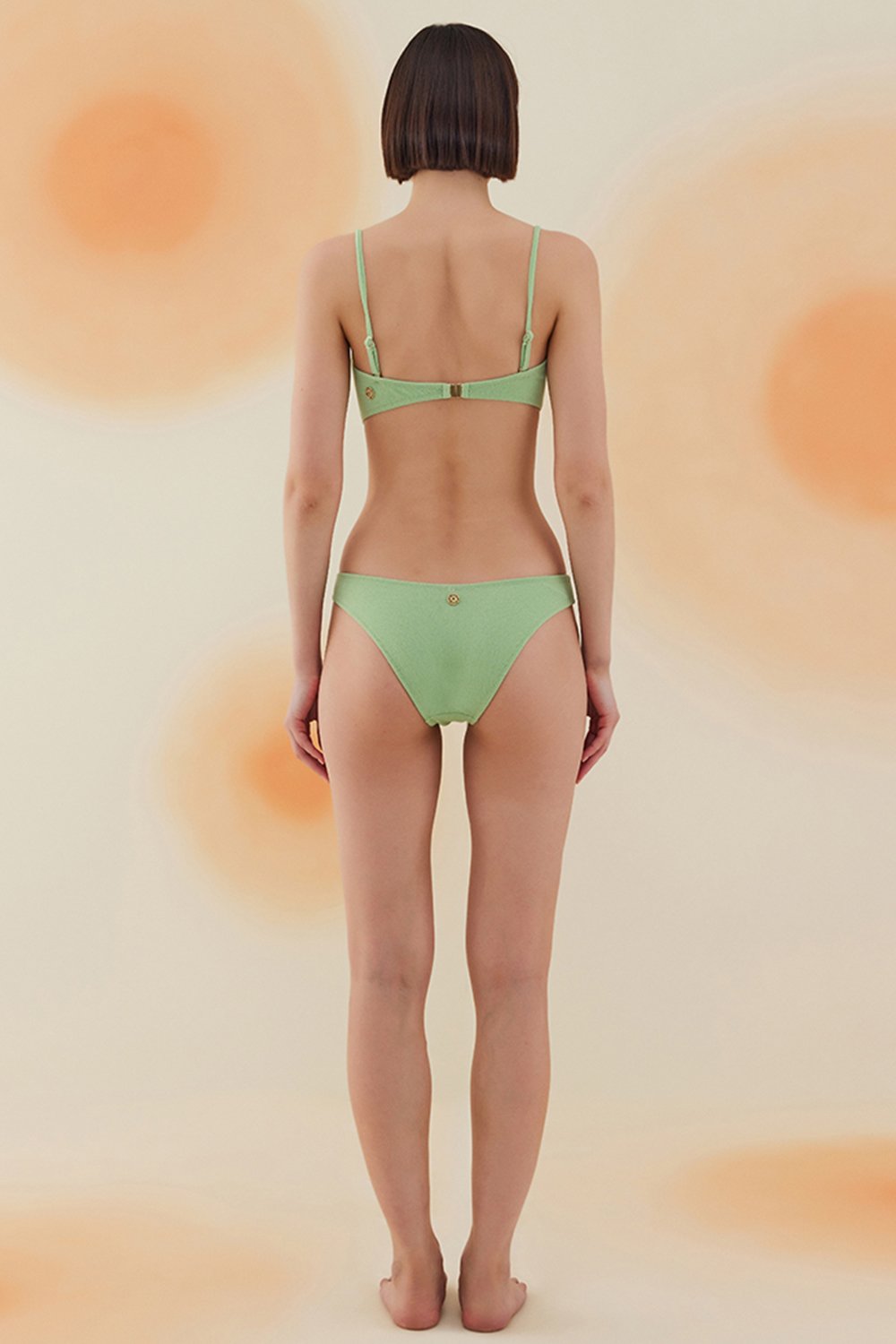 Bonesta-Yucca Pistachio Green Terry Askılı Atlet Bikini Takımı-Bikini & Mayo-3-Milagron.com