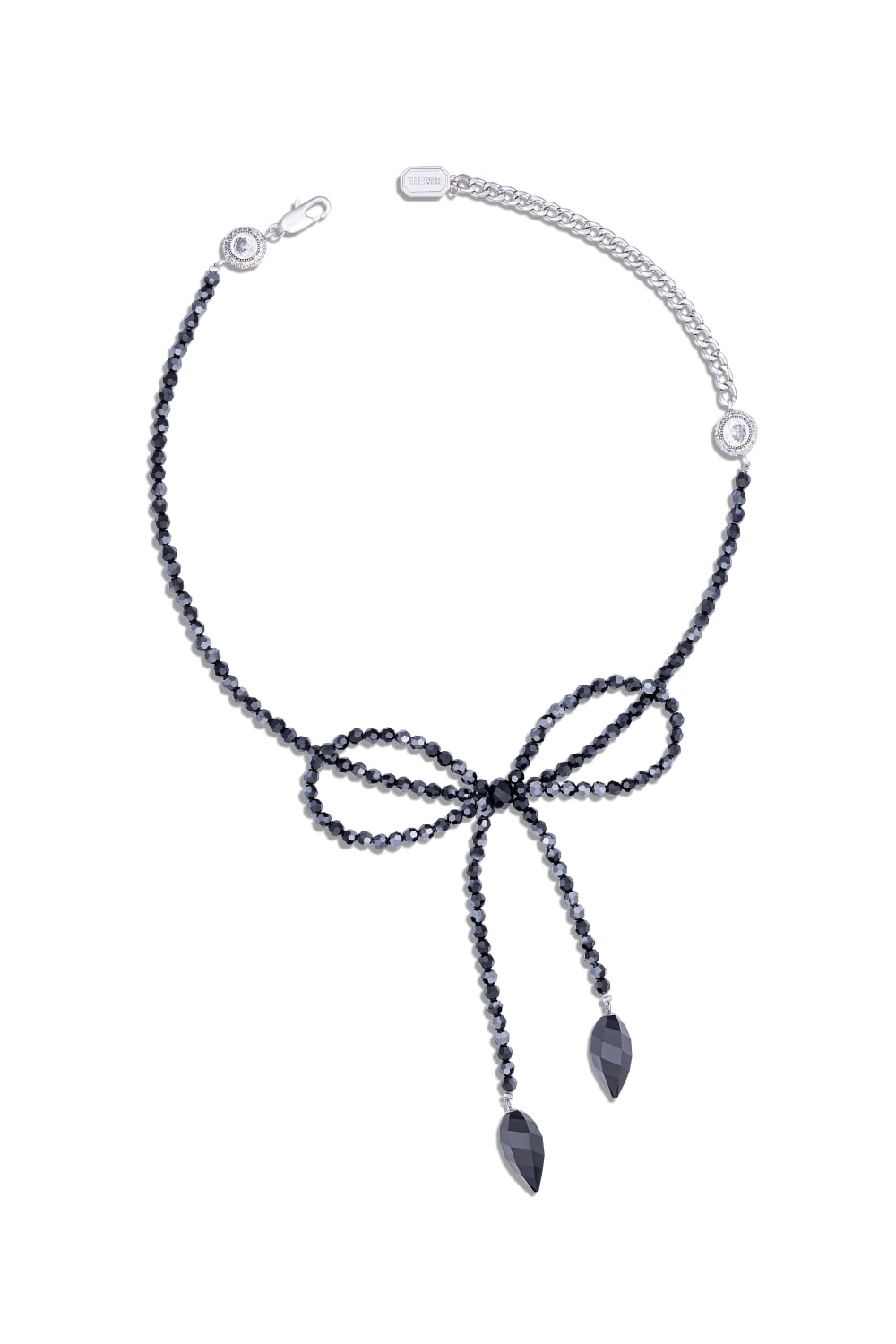 Bonette-Fiyonque Choker Jet-Kolye-1-Milagron.com