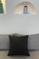 Bonhou-Bohem El Yapımı Kare Jüt Siyah Kırlent-Kırlent-2-Milagron.com