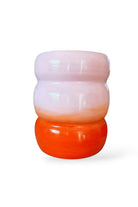 Pembe Turuncu Bubble Seramik Sehpa - 1