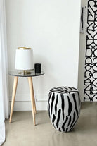 Zebra Desen Seramik Sehpa - 0