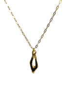 Brambuta-Enki Siyah Mineli Gold Small Kolye-Kolye-2-Milagron.com