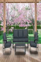 By Kalkan-Jardi̇n'e Premium Metal Bahçe Oturma Takimi-Bahçe Mobilyası-7-Milagron.com