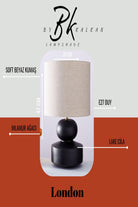 By Kalkan-London Ahşap Ayaklı Lake Cilalı Abajur, Masa Lambası-Abajur-2-Milagron.com