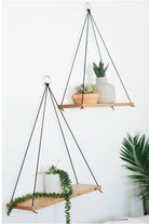 By Kalkan-Sli̇m Ceviz Duvar Rafı, Kitaplık, Dekor-Dekoratif Saksı-1-Milagron.com