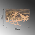 Ma-128 Ahşap Metal Duvar Tablosu 