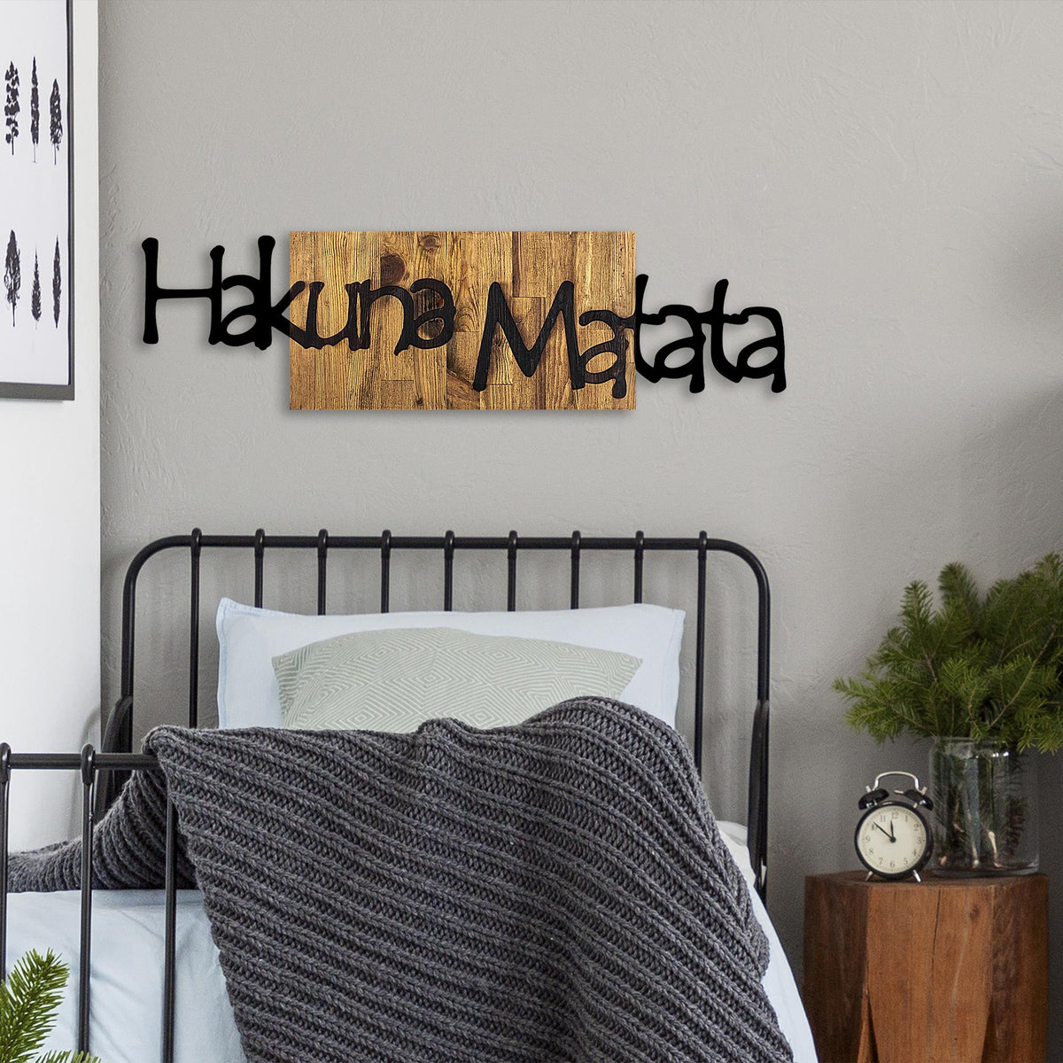 Ma-251 Ahşap Metal Duvar Tablosu 