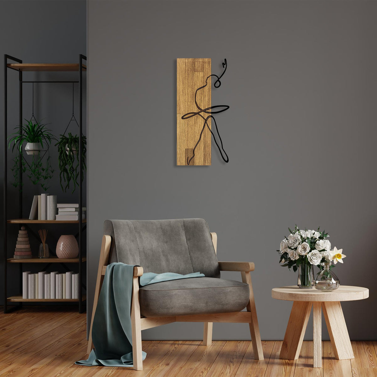 Ma-299 Ahşap Metal Duvar Tablosu 