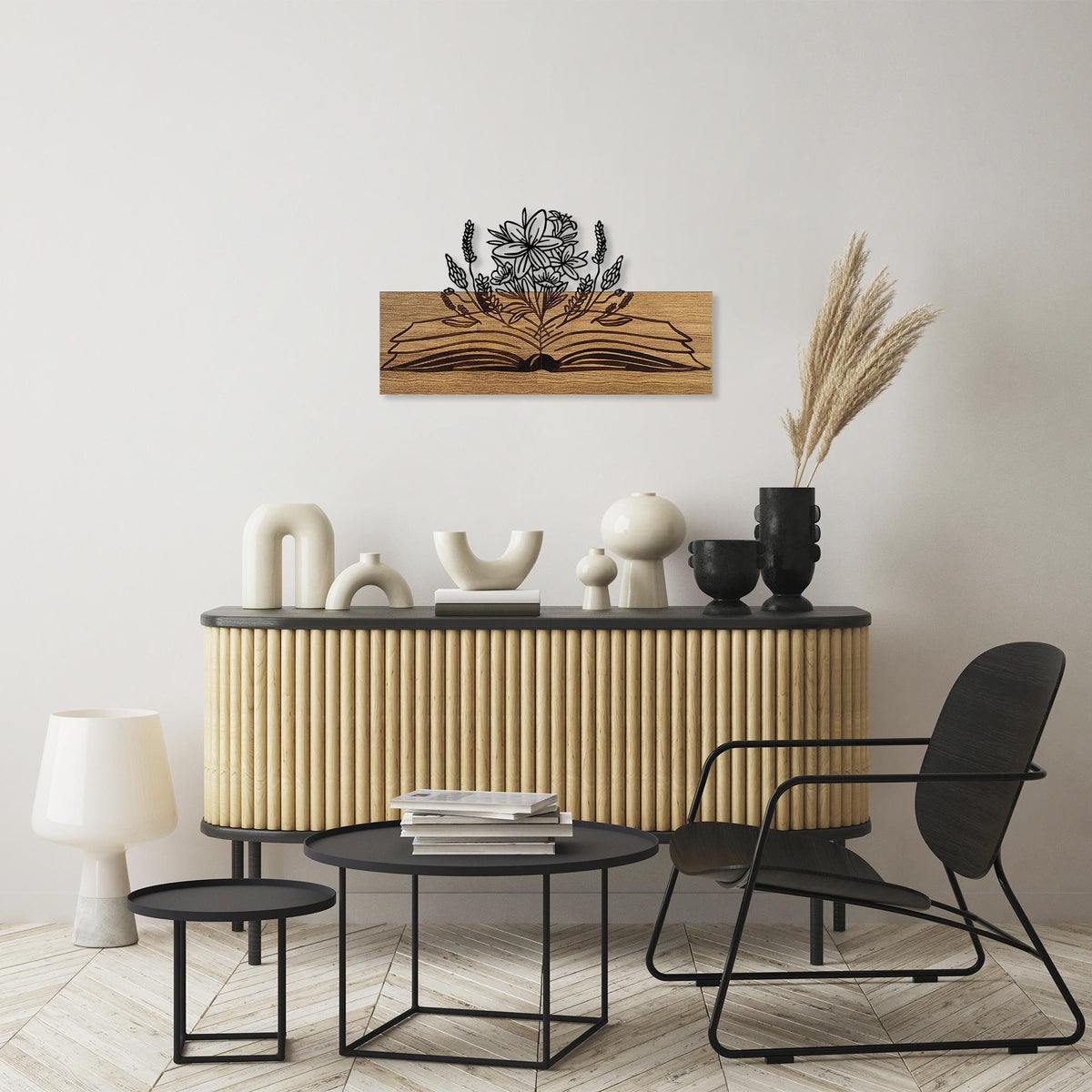 Ma-355 Ahşap Metal Duvar Tablosu 