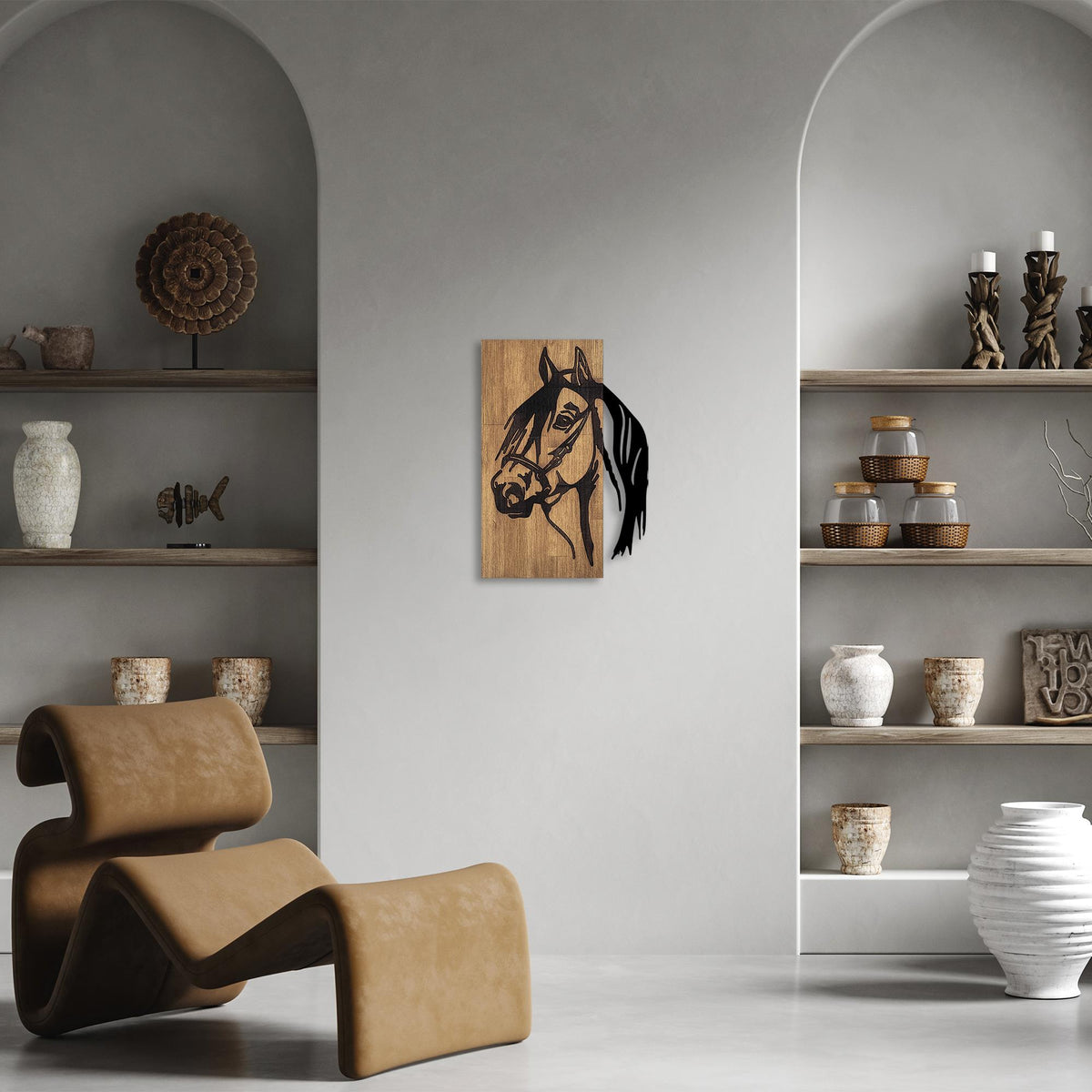 Ma-317 Ahşap Metal Duvar Tablosu 