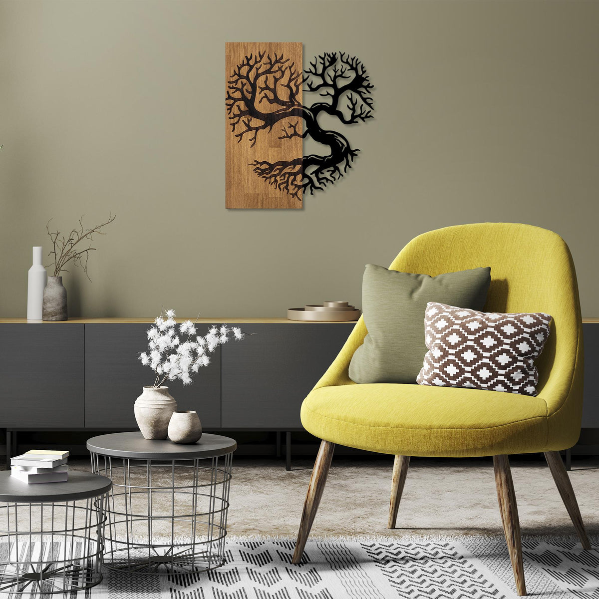Ma-363 Ahşap Metal Duvar Tablosu 