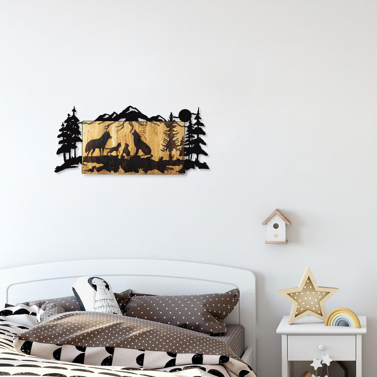 Ma-204 Ahşap Metal Duvar Tablosu 