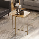 Shb-005-A Dekoratif Ahşap Metal Sehpa 