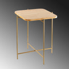 Shb-005-A Dekoratif Ahşap Metal Sehpa 