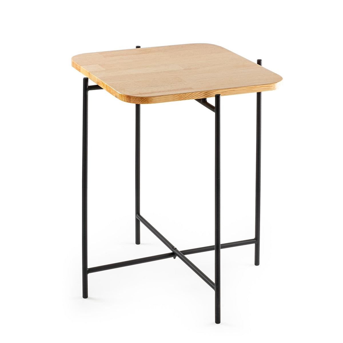 Shb-005 Dekoratif Ahşap Metal Sehpa 