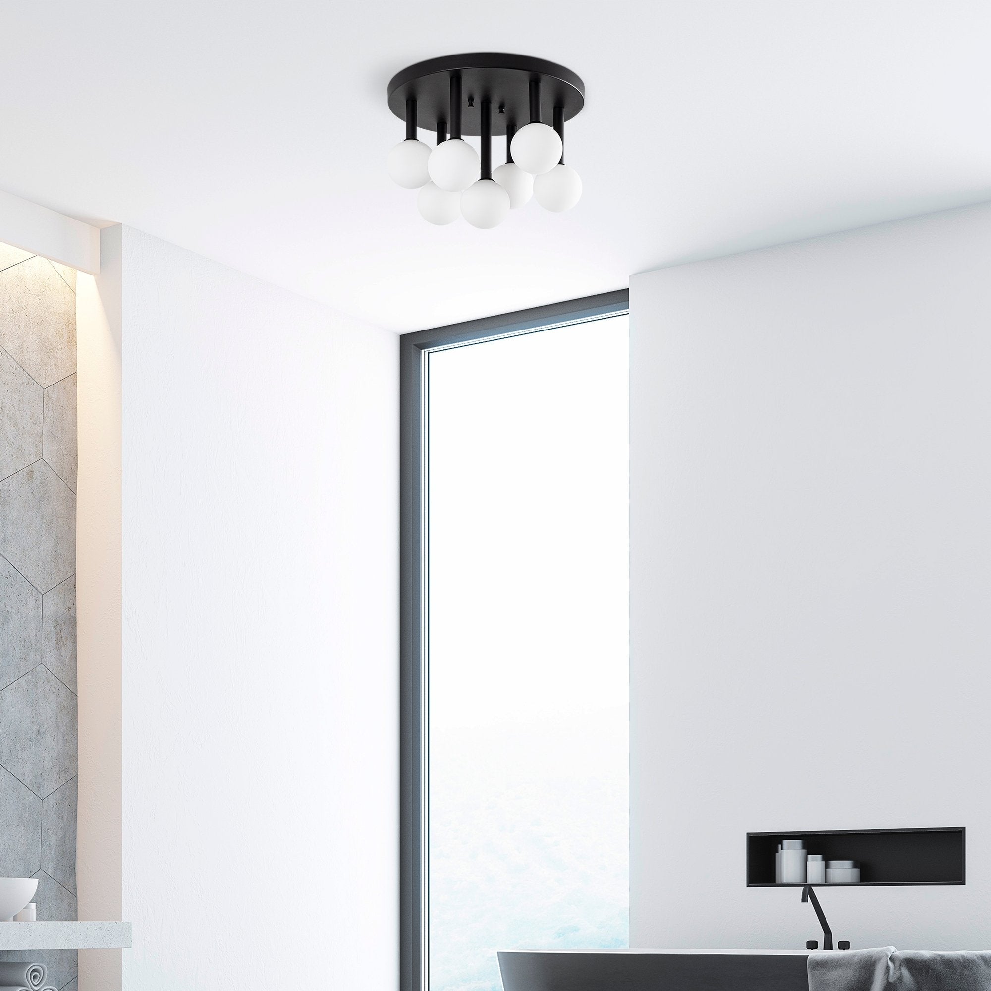 Bower 11750 Cam Plafonyer Aydınlatma 