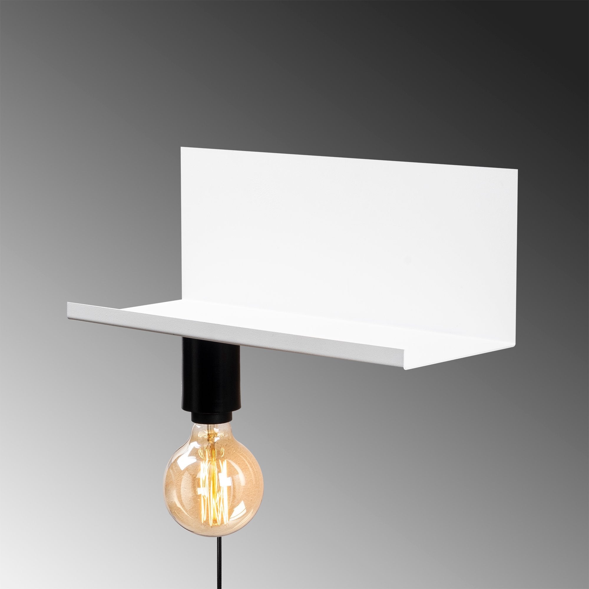 Brookara 501 White Black Rustik Aplik Duvar Aydınlatma 