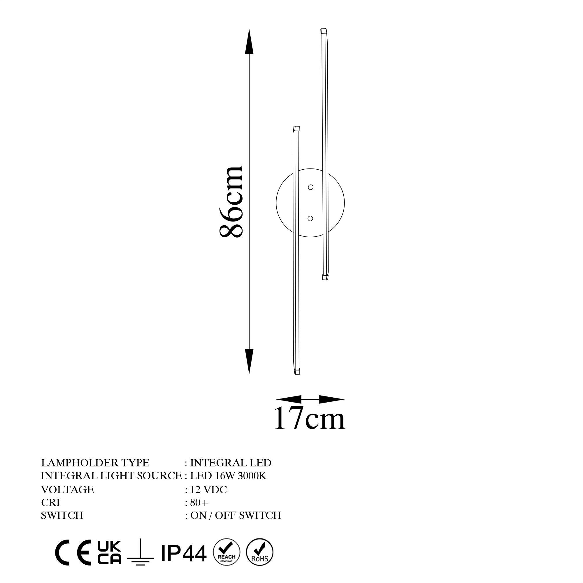 Cheetah 13298 Led Aplik Duvar Aydınlatma 